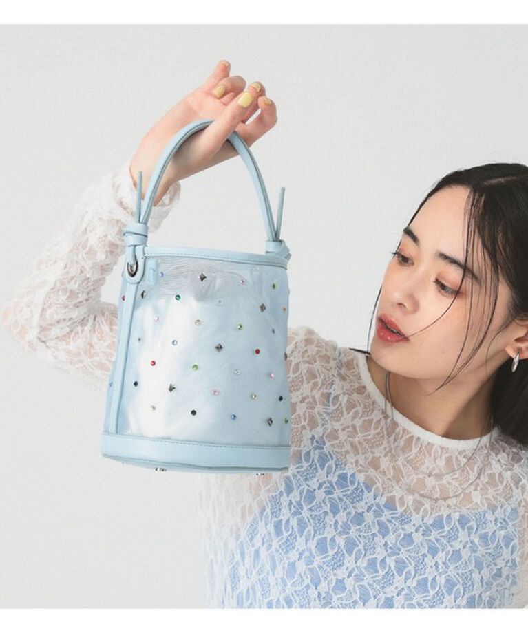 Ray BEAMS 「メッシュ シャイニー バッグ」|ショルダー・メッセンジャー|Light.BLUE