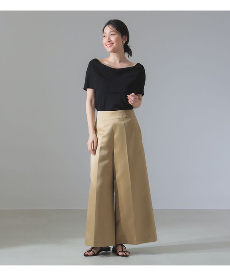 Demi-Luxe BEAMS 「オフショルダー ノースリーブ プルオーバーニット」|ニット・セーター|