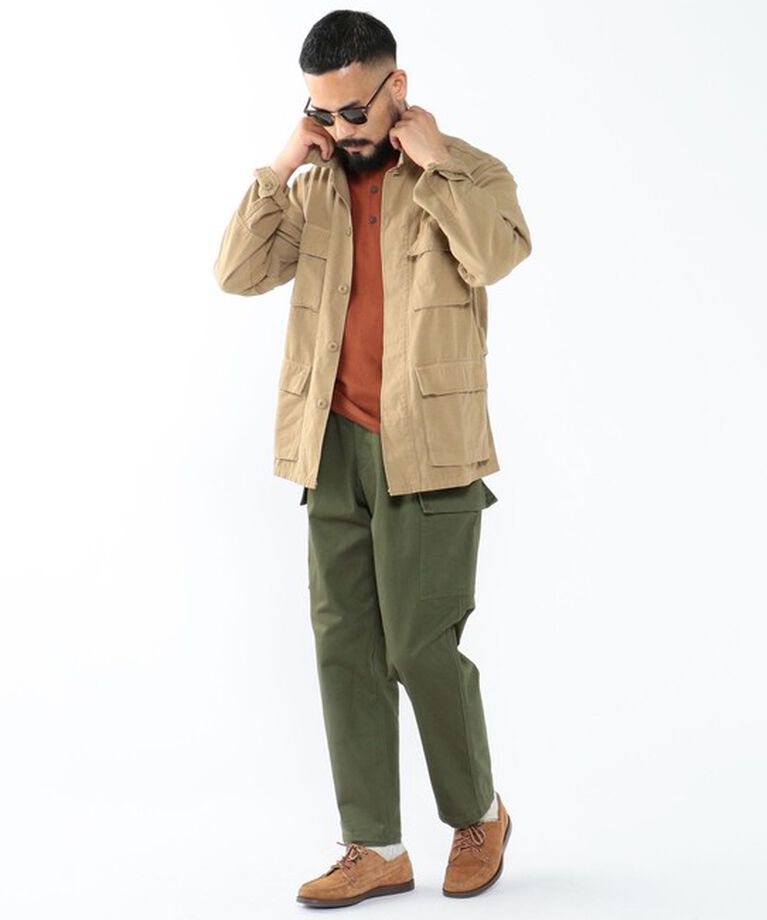 BEAMS「REMI RELIEF × BEAMS PLUS / 別注 ミリタリー シャツ ジャケット」|ブルゾン・スタジャン|