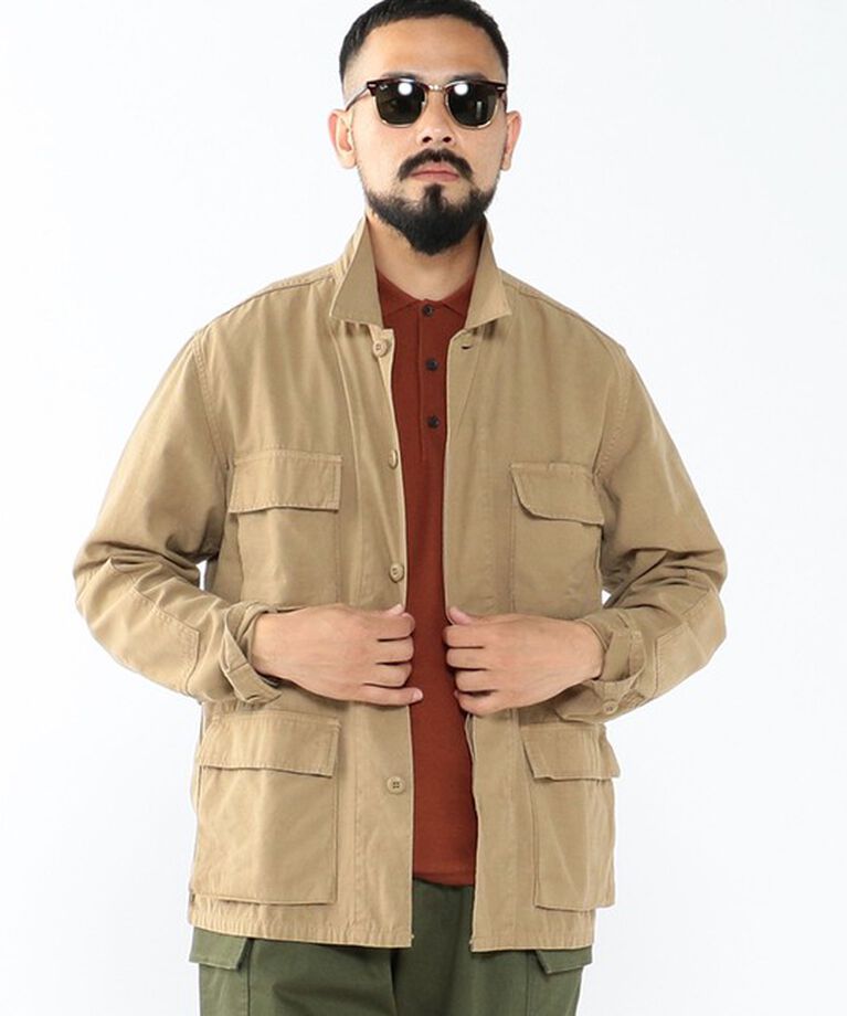 BEAMS「REMI RELIEF × BEAMS PLUS / 別注 ミリタリー シャツ ジャケット」|ブルゾン・スタジャン|