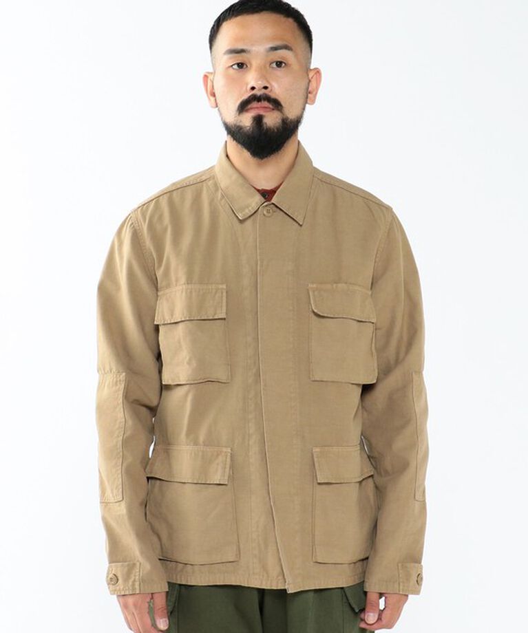 BEAMS「REMI RELIEF × BEAMS PLUS / 別注 ミリタリー シャツ ジャケット」|ブルゾン・スタジャン|
