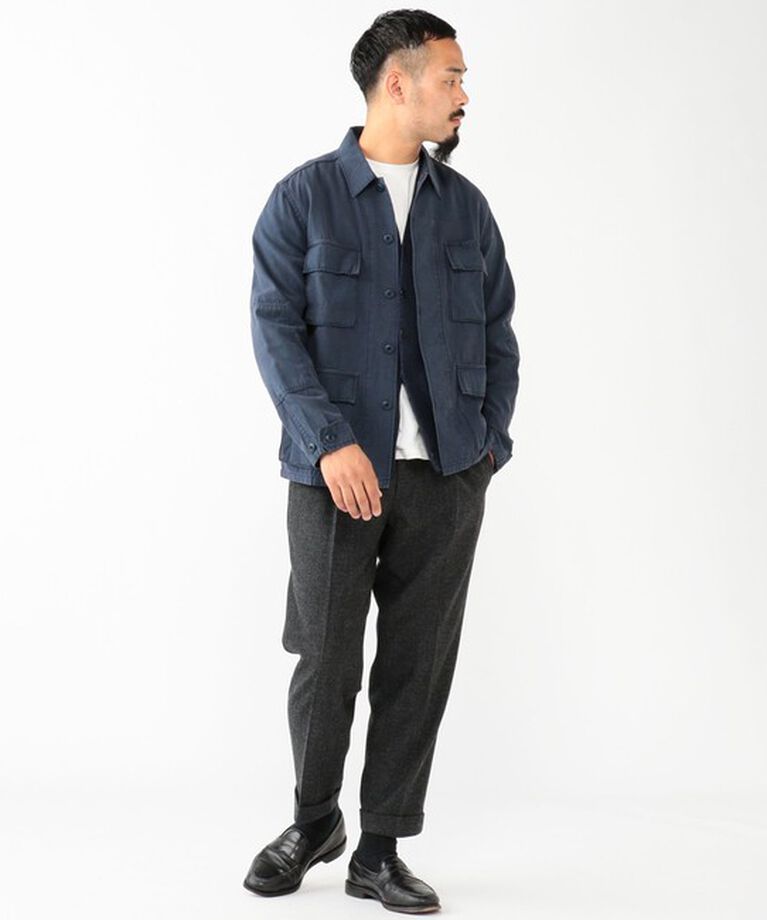 BEAMS「REMI RELIEF × BEAMS PLUS / 別注 ミリタリー シャツ ジャケット」|ブルゾン・スタジャン|