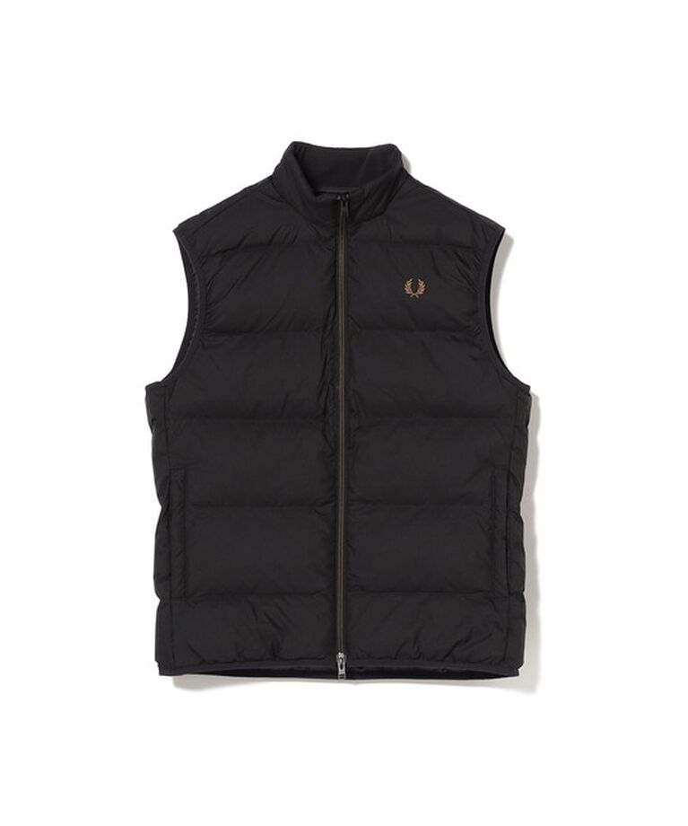 BEAMS「FRED PERRY / INSULATED GILET」|ベスト・ジレ|BLACK