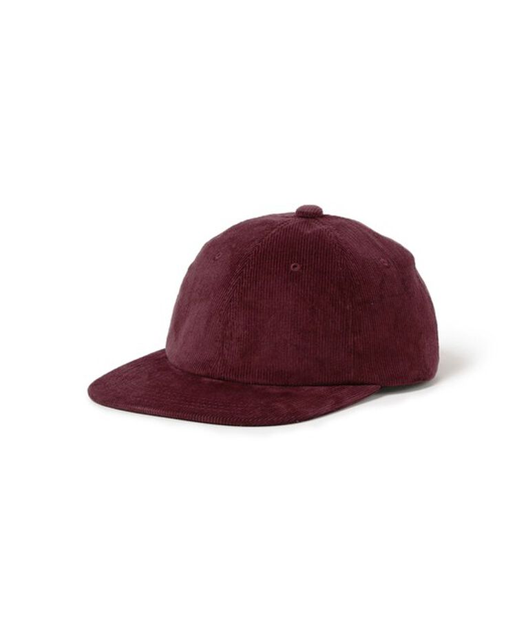 BEAMS「BEAMS PLUS / レジメンタル ストラップ コーデュロイ 6パネル キャップ」|その他|BURGUNDY