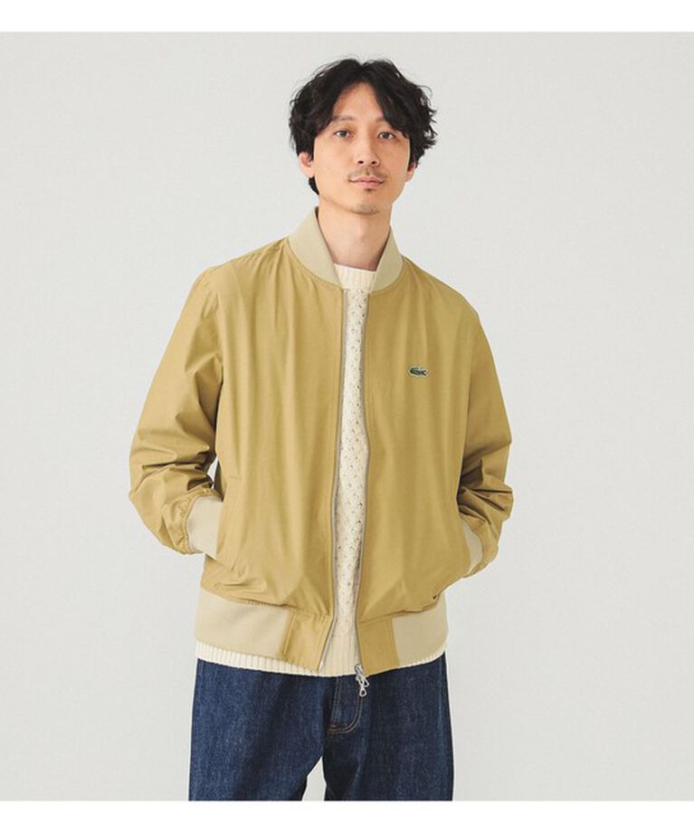 BEAMS「【別注】LACOSTE / スタジアムジャンパー」|ブルゾン・スタジャン|
