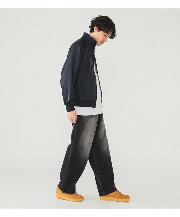 BEAMS「【別注】LACOSTE / サテンジャケット」|ブルゾン・スタジャン|