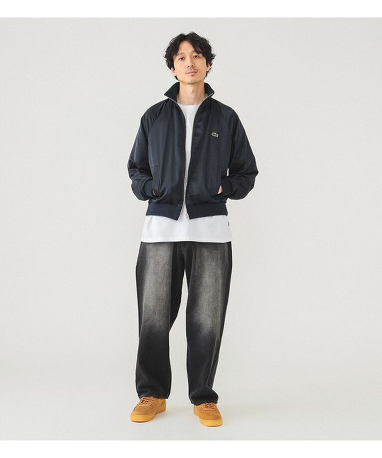 BEAMS「【別注】LACOSTE / サテンジャケット」|ブルゾン・スタジャン|