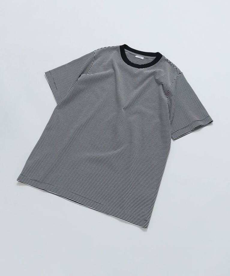 SHIPS「SHIPS: 抗菌・防臭 NANO-FINE（R） ハイゲージ コットン ボーダー  Tシャツ」|Tシャツ・カットソー|