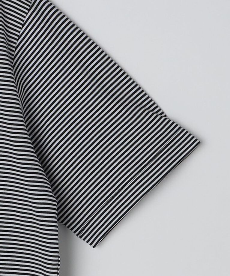 SHIPS「SHIPS: 抗菌・防臭 NANO-FINE（R） ハイゲージ コットン ボーダー  Tシャツ」|Tシャツ・カットソー|