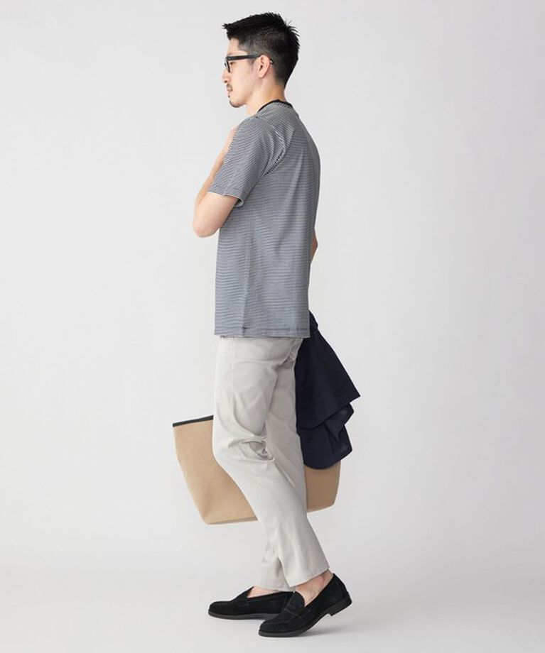 SHIPS「SHIPS: 抗菌・防臭 NANO-FINE（R） ハイゲージ コットン ボーダー  Tシャツ」|Tシャツ・カットソー|