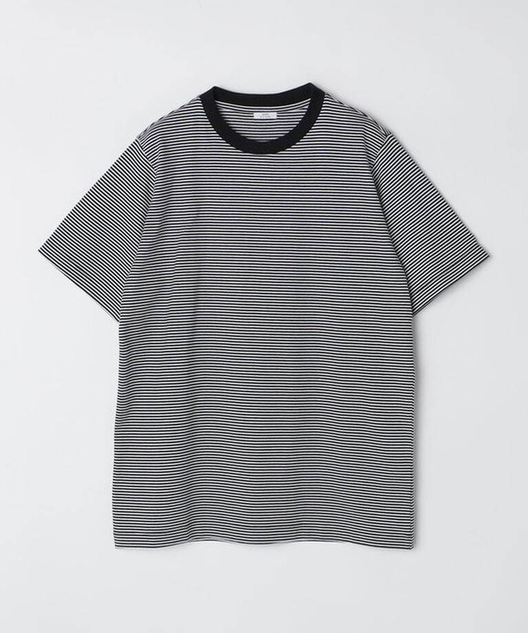 SHIPS「SHIPS: 抗菌・防臭 NANO-FINE（R） ハイゲージ コットン ボーダー  Tシャツ」|Tシャツ・カットソー|