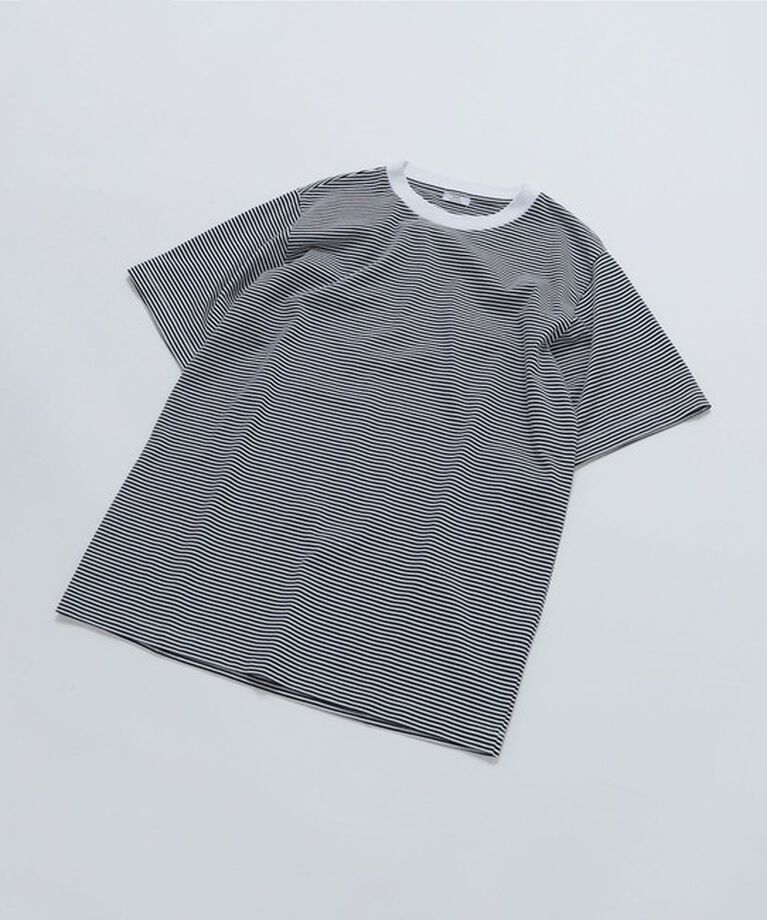 SHIPS「SHIPS: 抗菌・防臭 NANO-FINE（R） ハイゲージ コットン ボーダー  Tシャツ」|Tシャツ・カットソー|