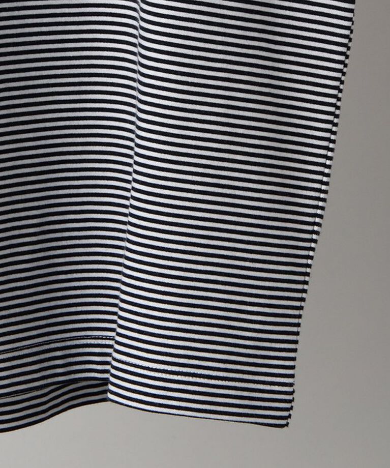 SHIPS「SHIPS: 抗菌・防臭 NANO-FINE（R） ハイゲージ コットン ボーダー  Tシャツ」|Tシャツ・カットソー|