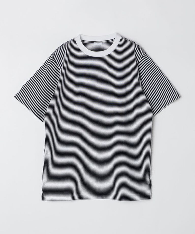 SHIPS「SHIPS: 抗菌・防臭 NANO-FINE（R） ハイゲージ コットン ボーダー  Tシャツ」|Tシャツ・カットソー|