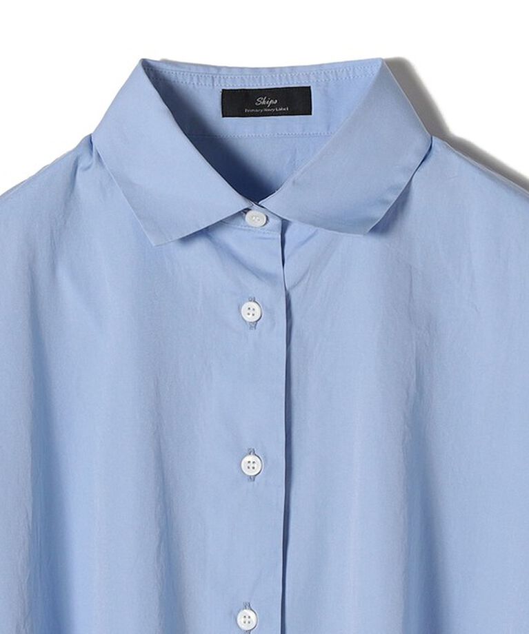 SHIPS for women「SHIPS Primary Navy Label:〈手洗い可能〉ALBINIコットンビッグワイズシャツ」|シャツ・ブラウス|