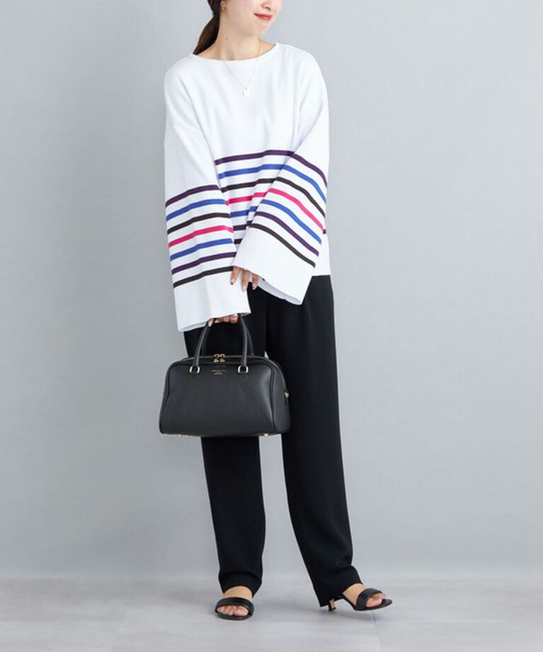 SHIPS for women「〈手洗い可能〉徳島ボーダーニットプルオーバー22FW◇」|ニット・セーター|