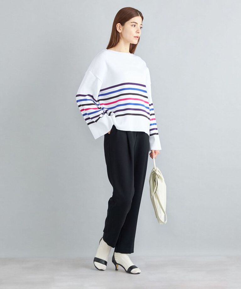 SHIPS for women「〈手洗い可能〉徳島ボーダーニットプルオーバー22FW◇」|ニット・セーター|