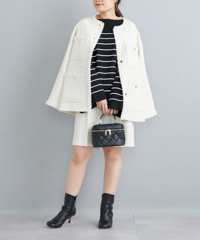 SHIPS for women「〈手洗い可能〉徳島ボーダーニットプルオーバー22FW◇」|ニット・セーター|