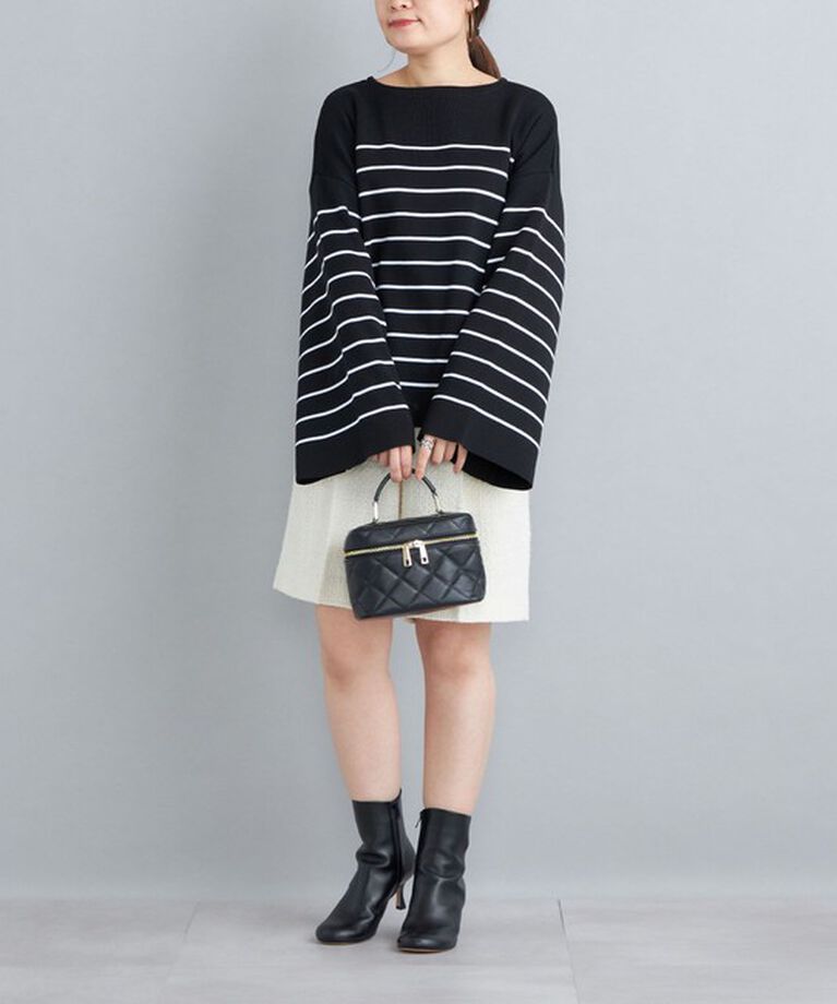 SHIPS for women「〈手洗い可能〉徳島ボーダーニットプルオーバー22FW◇」|ニット・セーター|
