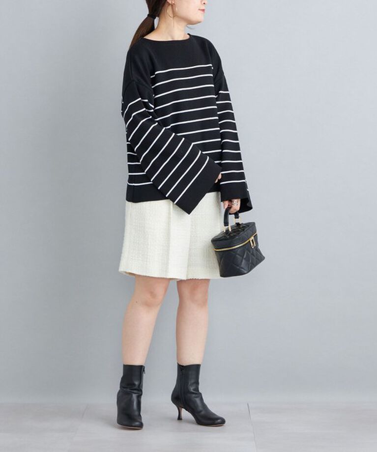 SHIPS for women「〈手洗い可能〉徳島ボーダーニットプルオーバー22FW◇」|ニット・セーター|
