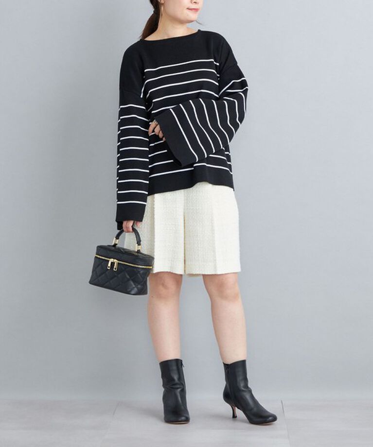 SHIPS for women「〈手洗い可能〉徳島ボーダーニットプルオーバー22FW◇」|ニット・セーター|