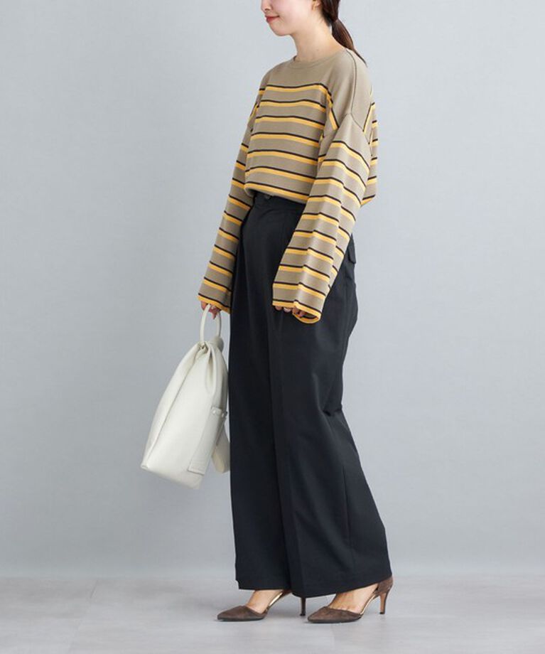 SHIPS for women「〈手洗い可能〉徳島ボーダーニットプルオーバー22FW◇」|ニット・セーター|