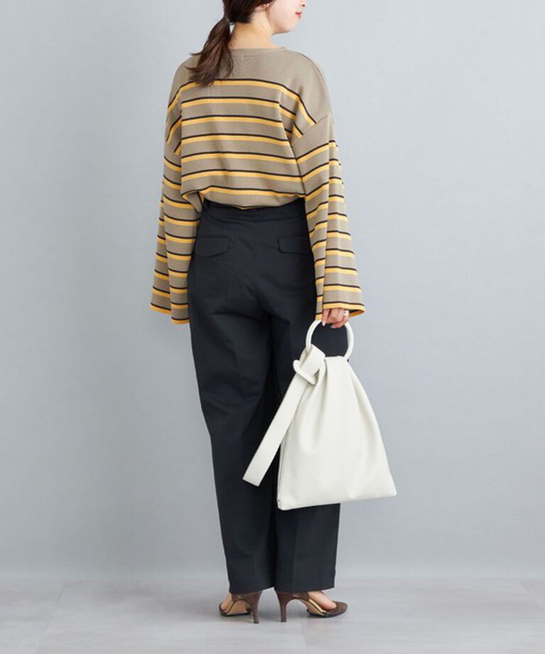 SHIPS for women「〈手洗い可能〉徳島ボーダーニットプルオーバー22FW◇」|ニット・セーター|