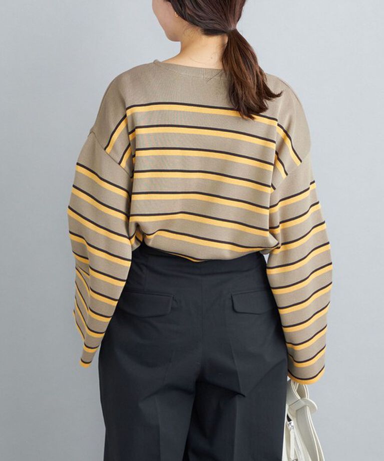 SHIPS for women「〈手洗い可能〉徳島ボーダーニットプルオーバー22FW◇」|ニット・セーター|