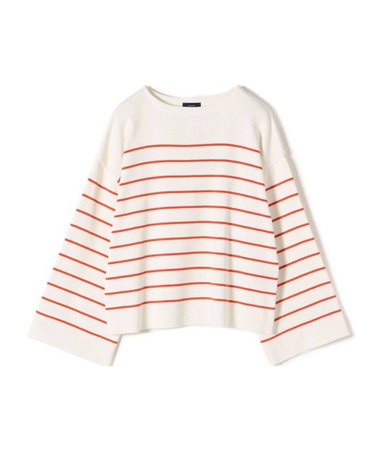 SHIPS for women「〈手洗い可能〉徳島ボーダーニットプルオーバー22FW◇」|ニット・セーター|