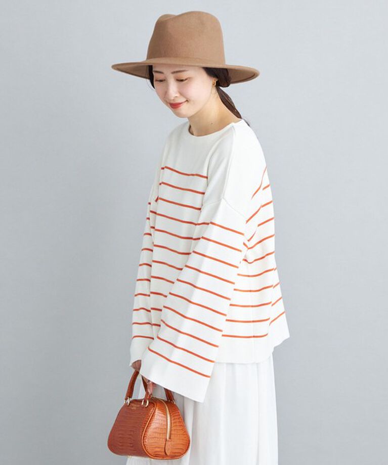 SHIPS for women「〈手洗い可能〉徳島ボーダーニットプルオーバー22FW◇」|ニット・セーター|