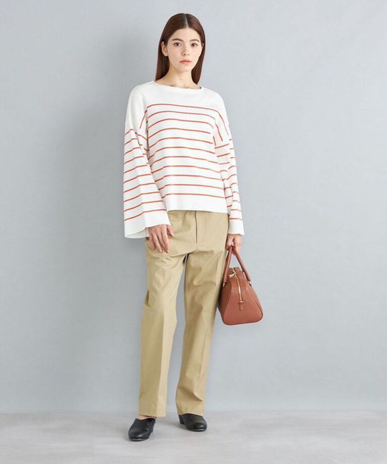 SHIPS for women「〈手洗い可能〉徳島ボーダーニットプルオーバー22FW◇」|ニット・セーター|