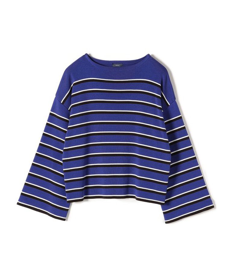SHIPS for women「〈手洗い可能〉徳島ボーダーニットプルオーバー22FW◇」|ニット・セーター|