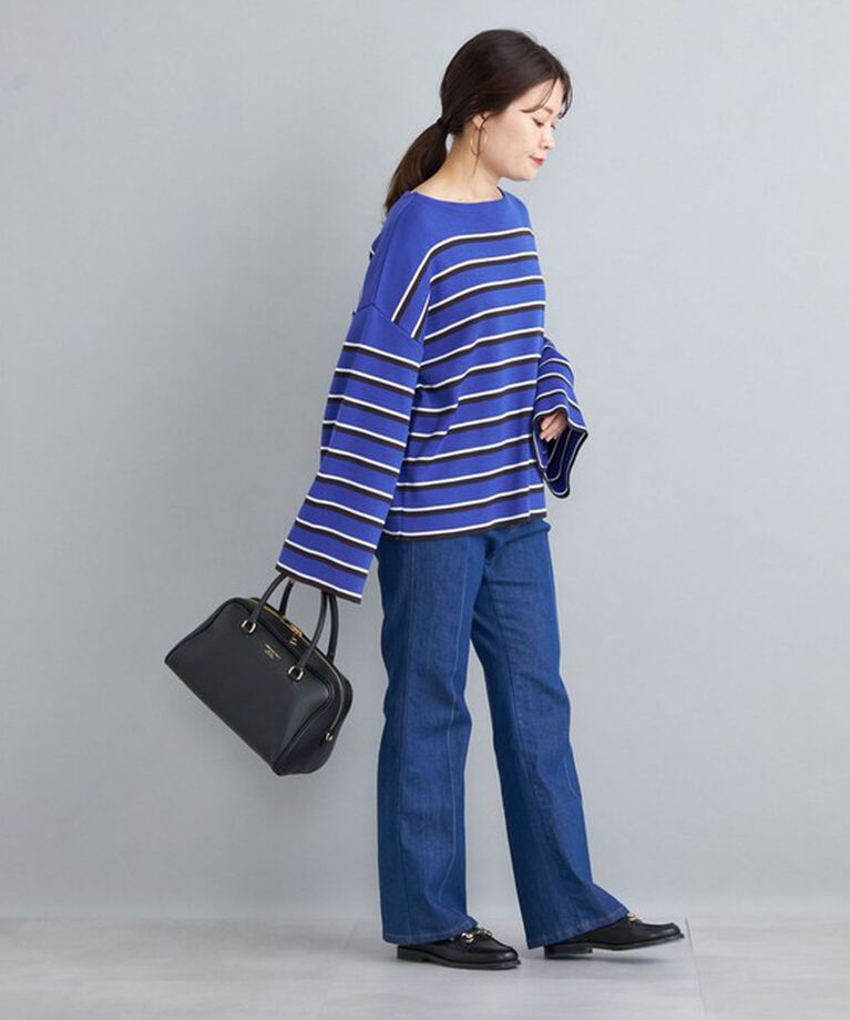 SHIPS for women「〈手洗い可能〉徳島ボーダーニットプルオーバー22FW◇」|ニット・セーター|