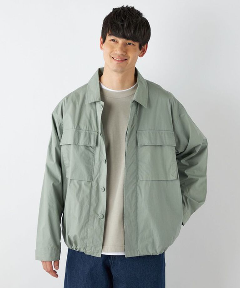 SHIPS any「【SHIPS any 別注】HINSON: BDU シャツジャケット◇」|ミリタリージャケット|ライトグレー