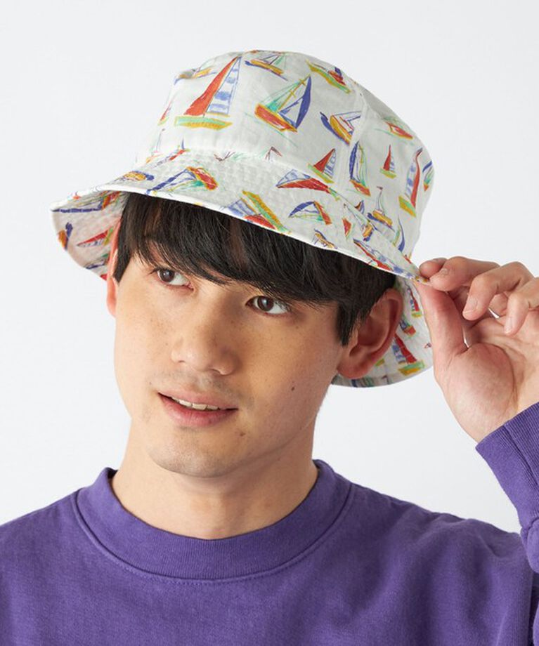SHIPS any「【SHIPS any別注】 SANSE SANSE: ヨット プリント バケットハット◇」|ハット|