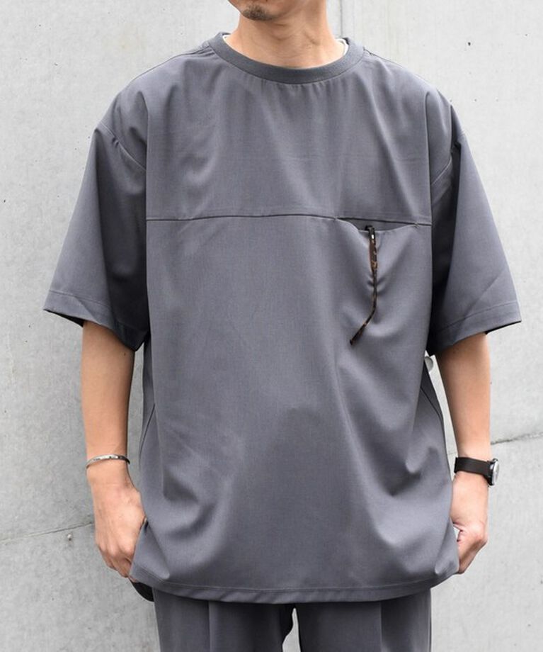 SHIPS any「SHIPS any: COOLMAX（R） サマー プルオーバー Tシャツ (セットアップ対応) 24SS◇」|Tシャツ・カットソー|