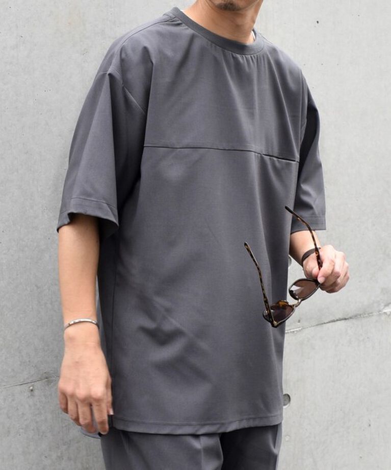 SHIPS any「SHIPS any: COOLMAX（R） サマー プルオーバー Tシャツ (セットアップ対応) 24SS◇」|Tシャツ・カットソー|