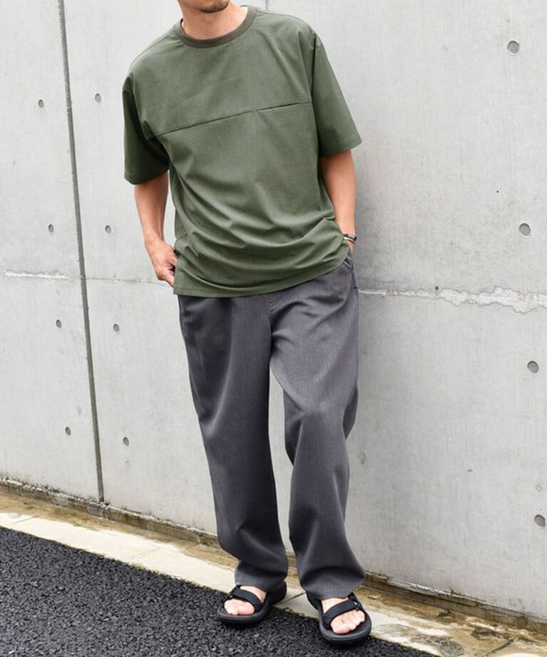 SHIPS any「SHIPS any: COOLMAX（R） サマー プルオーバー Tシャツ (セットアップ対応) 24SS◇」|Tシャツ・カットソー|
