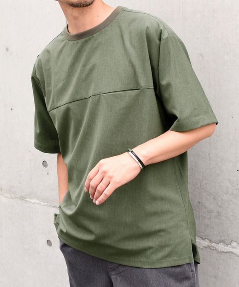 SHIPS any「SHIPS any: COOLMAX（R） サマー プルオーバー Tシャツ (セットアップ対応) 24SS◇」|Tシャツ・カットソー|