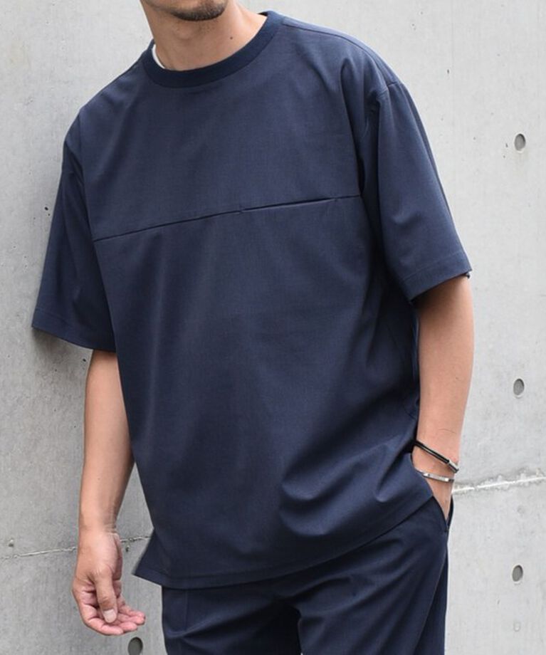 SHIPS any「SHIPS any: COOLMAX（R） サマー プルオーバー Tシャツ (セットアップ対応) 24SS◇」|Tシャツ・カットソー|