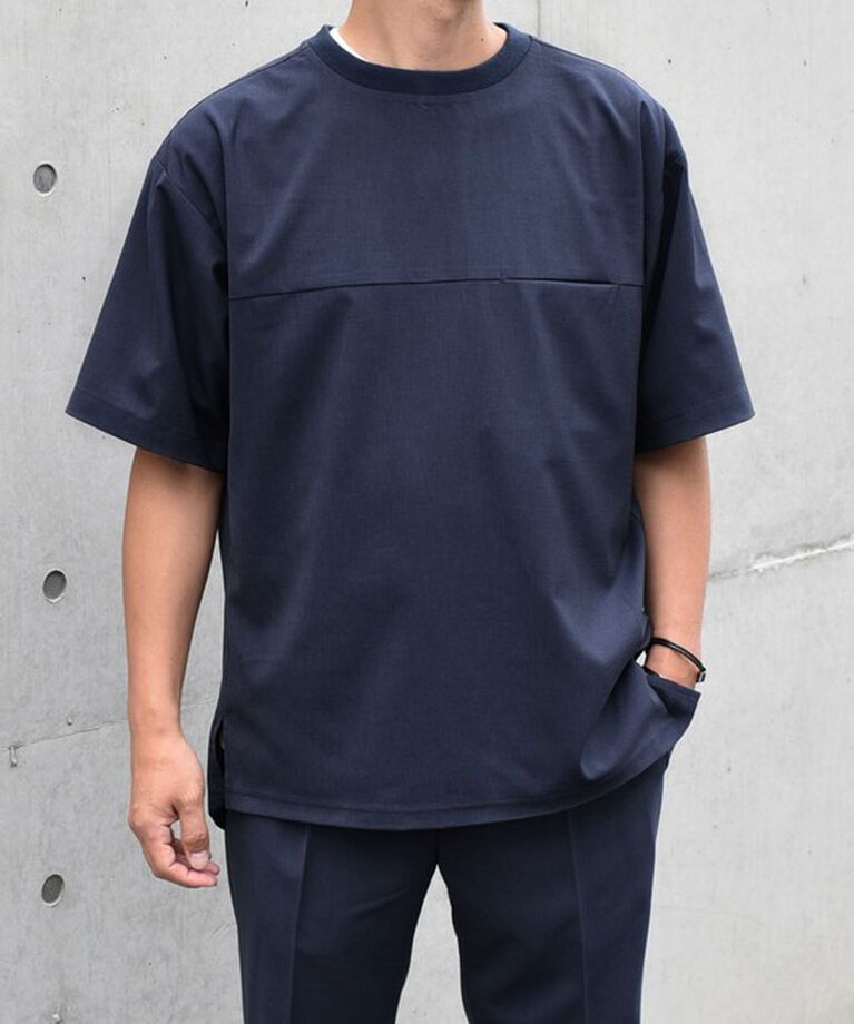 SHIPS any「SHIPS any: COOLMAX（R） サマー プルオーバー Tシャツ (セットアップ対応) 24SS◇」|Tシャツ・カットソー|