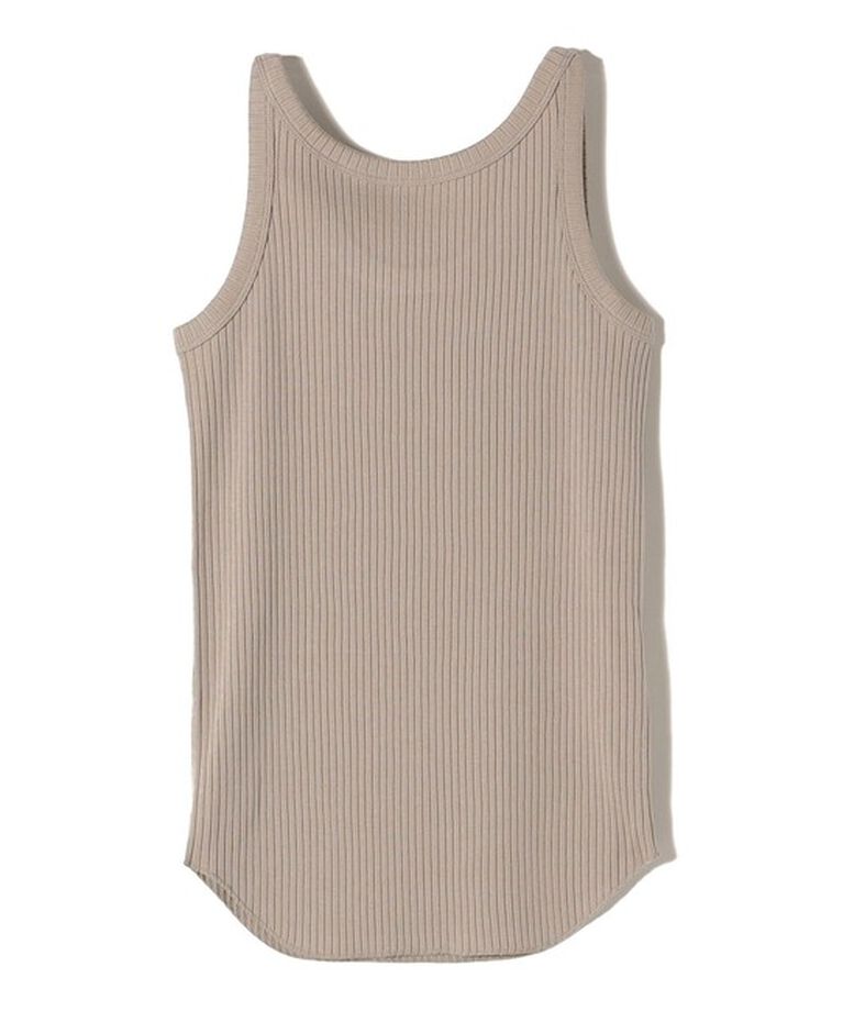 SHIPS for women「SHIPS Primary Navy Label:丸胴 テレコ タンクトップ」|タンクトップ|ライトグレー