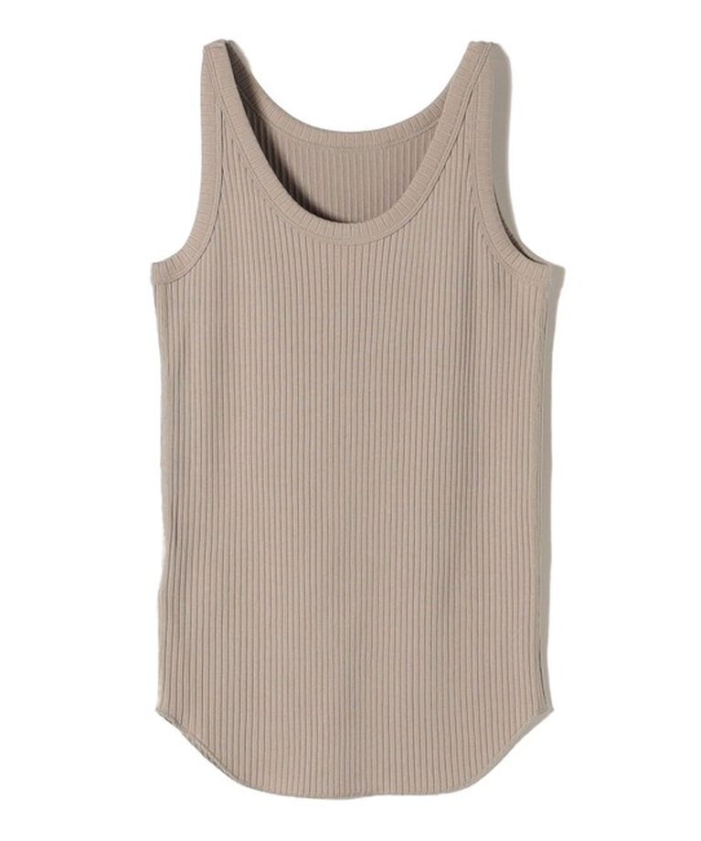 SHIPS for women「SHIPS Primary Navy Label:丸胴 テレコ タンクトップ」|タンクトップ|