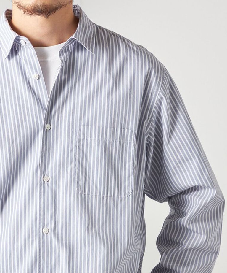 SHIPS any「SHIPS any: ストライプ / ソリッド リラックス レギュラーカラー シャツ 24SS◇」|シャツ・ブラウス|