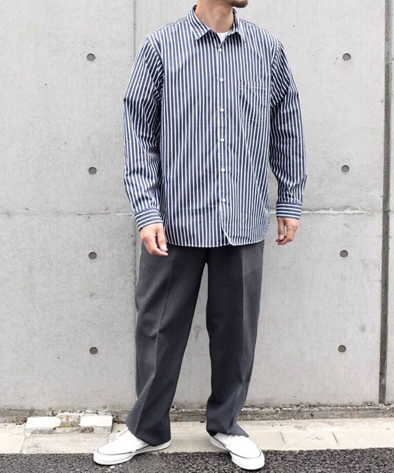 SHIPS any「SHIPS any: ストライプ / ソリッド リラックス レギュラーカラー シャツ 24SS◇」|シャツ・ブラウス|
