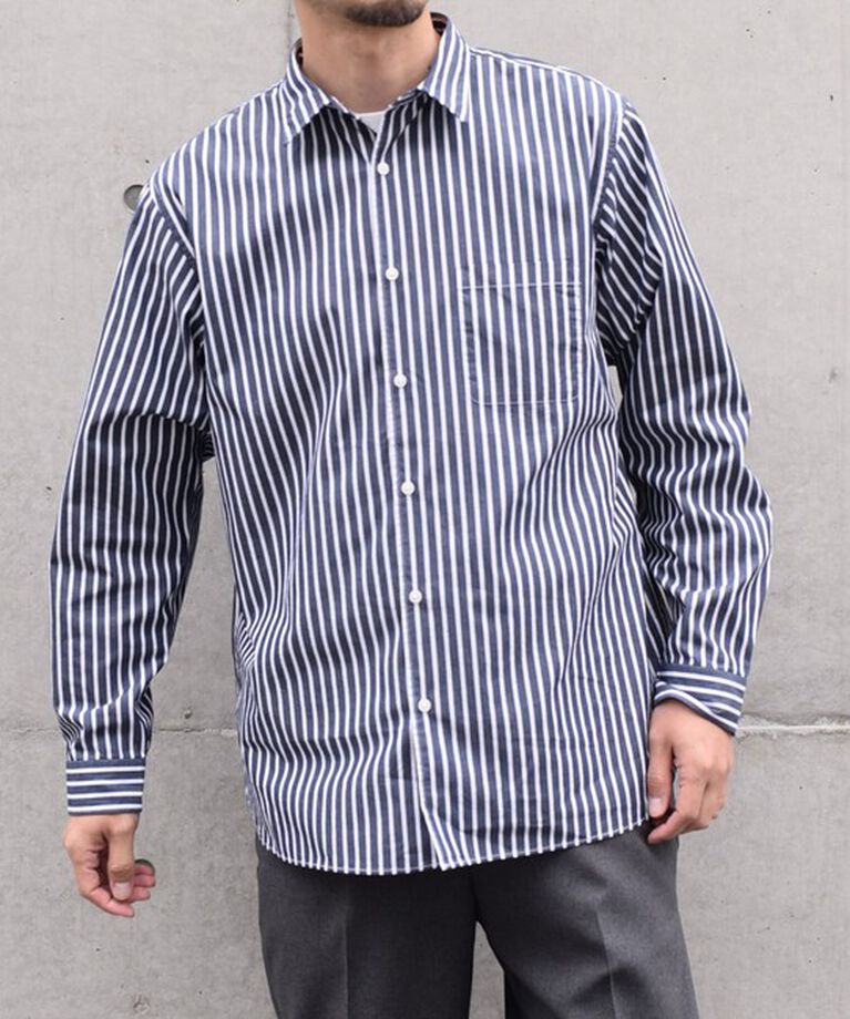 SHIPS any「SHIPS any: ストライプ / ソリッド リラックス レギュラーカラー シャツ 24SS◇」|シャツ・ブラウス|