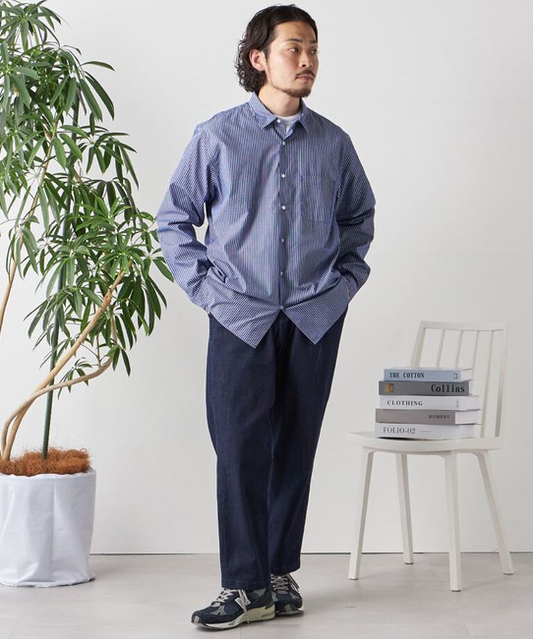SHIPS any「SHIPS any: ストライプ / ソリッド リラックス レギュラーカラー シャツ 24SS◇」|シャツ・ブラウス|