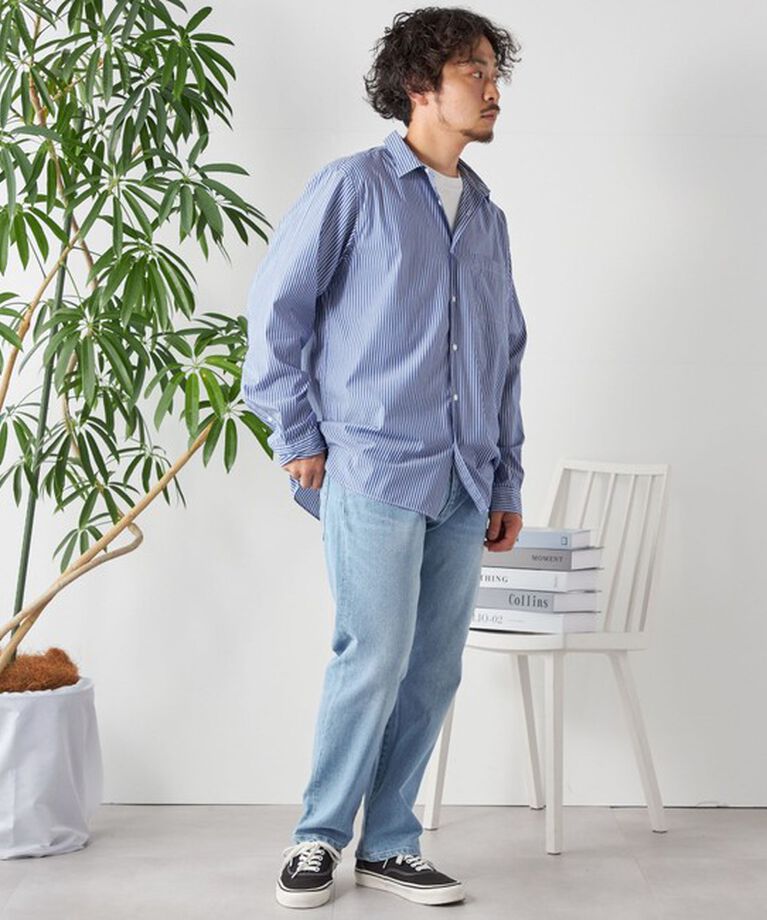SHIPS any「SHIPS any: ストライプ / ソリッド リラックス レギュラーカラー シャツ 24SS◇」|シャツ・ブラウス|