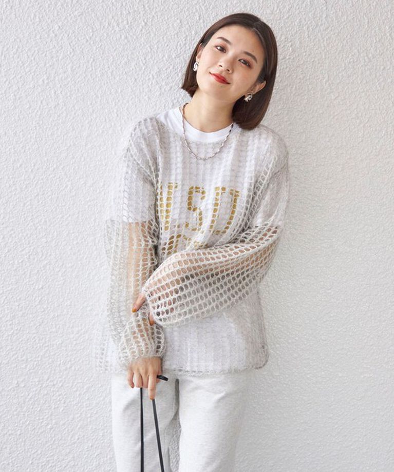 SHIPS for women「〈手洗い可能〉モヘヤ メッシュ プルオーバー◇」|ニット・セーター|