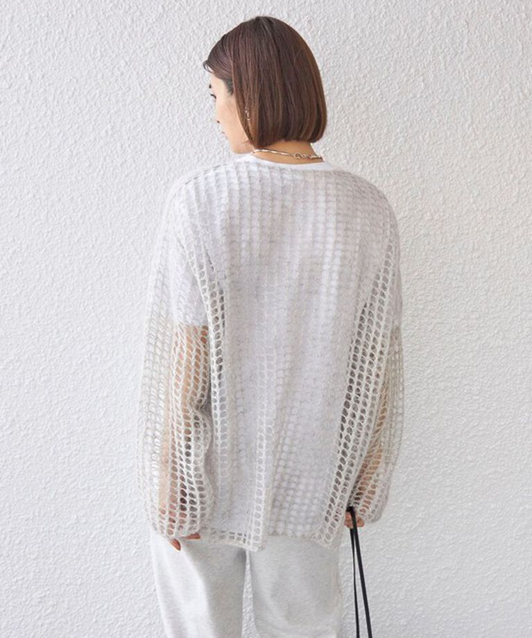 SHIPS for women「〈手洗い可能〉モヘヤ メッシュ プルオーバー◇」|ニット・セーター|